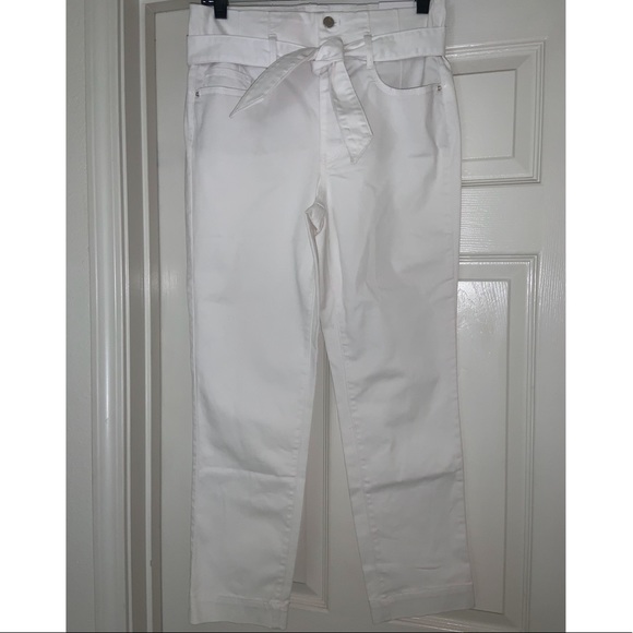 White House Black Market High-Rise Slim Crop Jeans With Removable Belt –– NWT - Picture 5 of 14